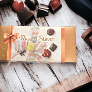Ribbon-tied box of chocolates